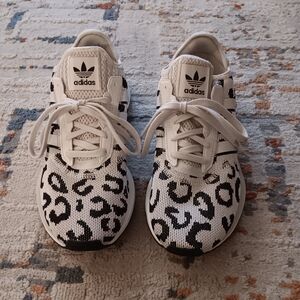 Adidas Run X Sneakers, Leopard Print, 8.5